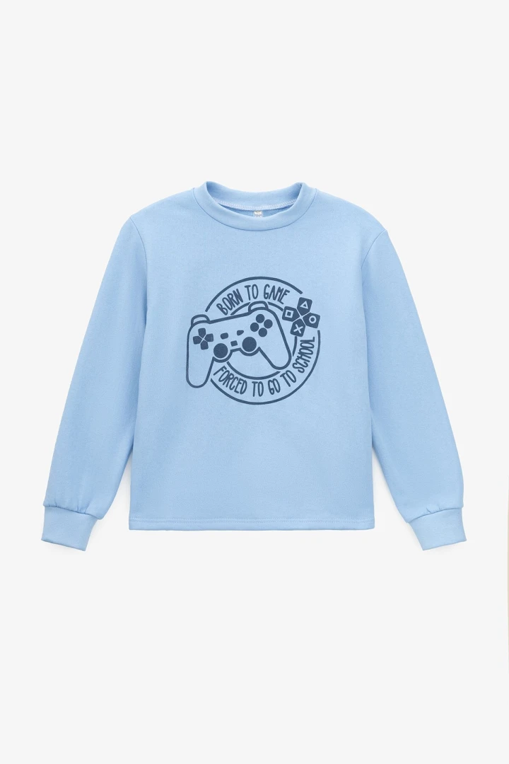 Піжама для хлопчика Baby Life 303 School 134-140 см Блакитний  Фото №5