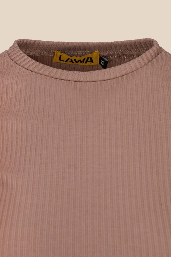 Сукня однотонна жіноча LAWA WBC02371 S Мокко  Фото №5
