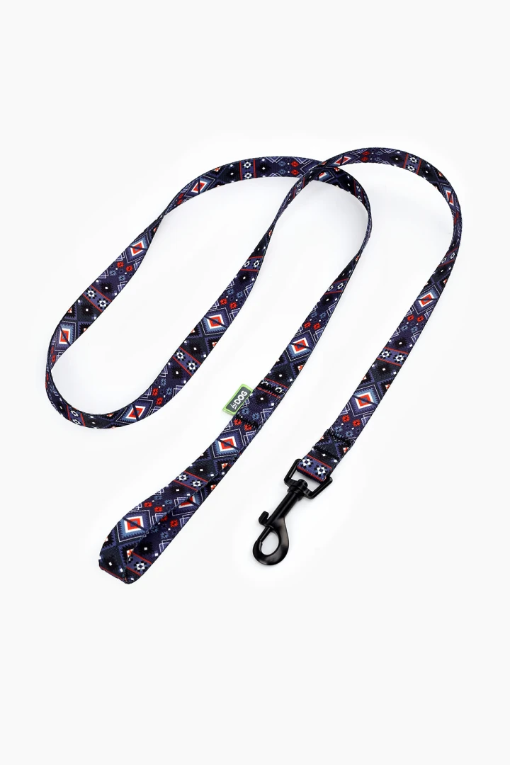 Поводок ТМ HIDOG &quot;Aztec purple&quot; , ширина 20 мм (довжина 152 см) (2100102326010A)(SN)  Фото №2