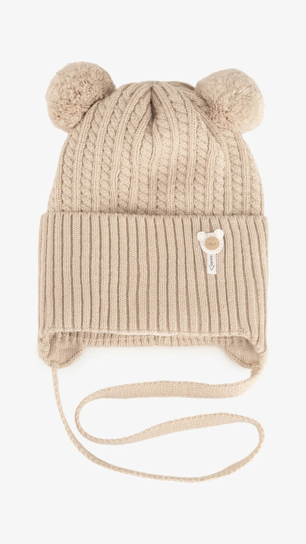 Шапка для хлопчика 3950V 40-42 Темно-бежевий