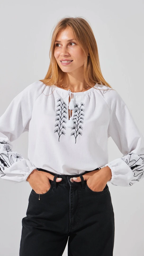 Сорочка вишиванка жіноча LAWA E-WB02323 XS Білий  Фото №2