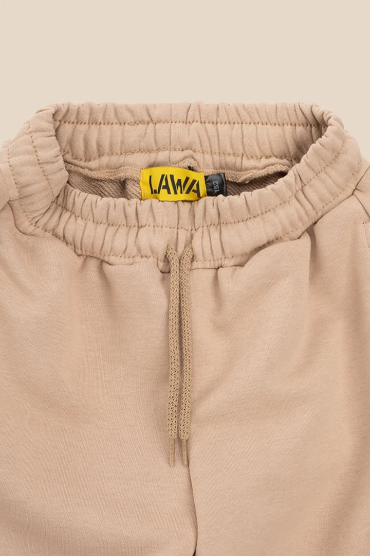 Спортивні штани палаццо для дівчинки LAWA GBC02331 122 см Бежевий  Фото №2