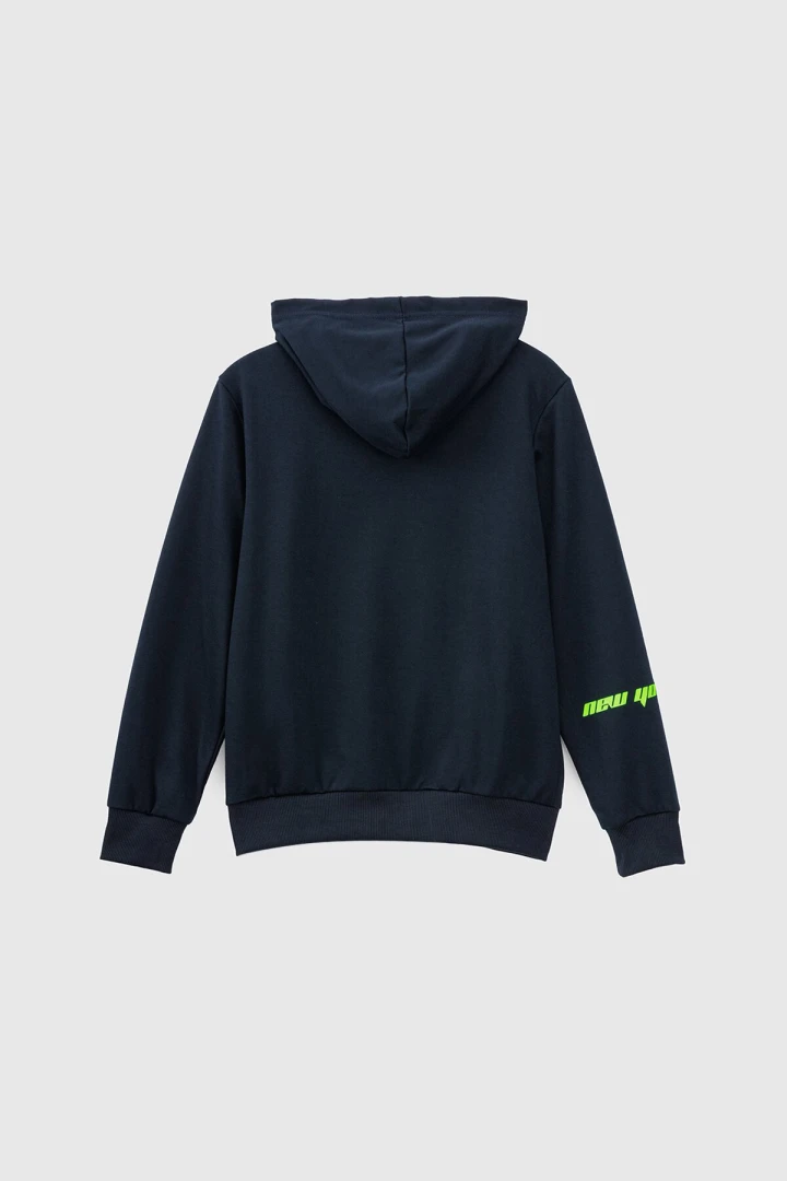 Спортивный костюм (кофта+штаны) для мальчика XHZ-0599 146 см Темно-синий с салатовым (2000990733054D)  Фото №10