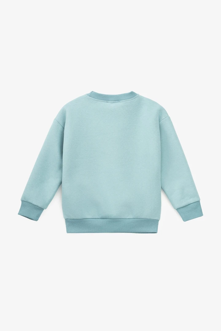 Світшот однотонний дитячий First Kids 3565 104 см Петроль  Фото №2