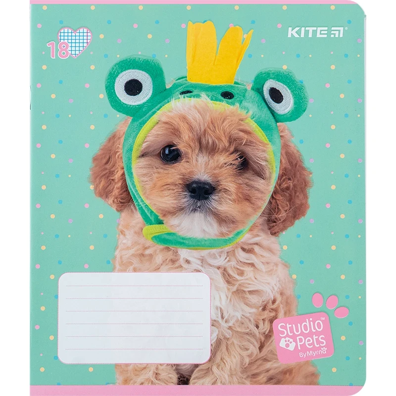 Тетрадь ученическая &quot;Studio Pets&quot; Kite SP24-236 18 л. (4063276212375)(SC)