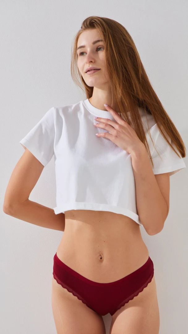 Труси жiночi Nicoletta 83283 L Бордовий  Фото №0