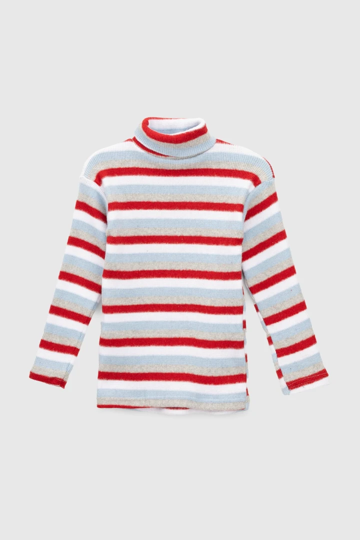 Водолазка с узором детская Happy Kids 4480 110 см Бордовый (2000990608307W)  Фото №3