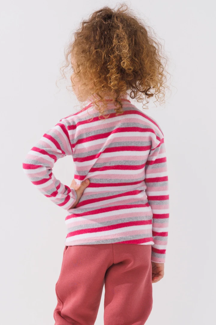 Водолазка с узором детская Happy Kids 4480 110 см Розовый (2000990608420W)  Фото №2