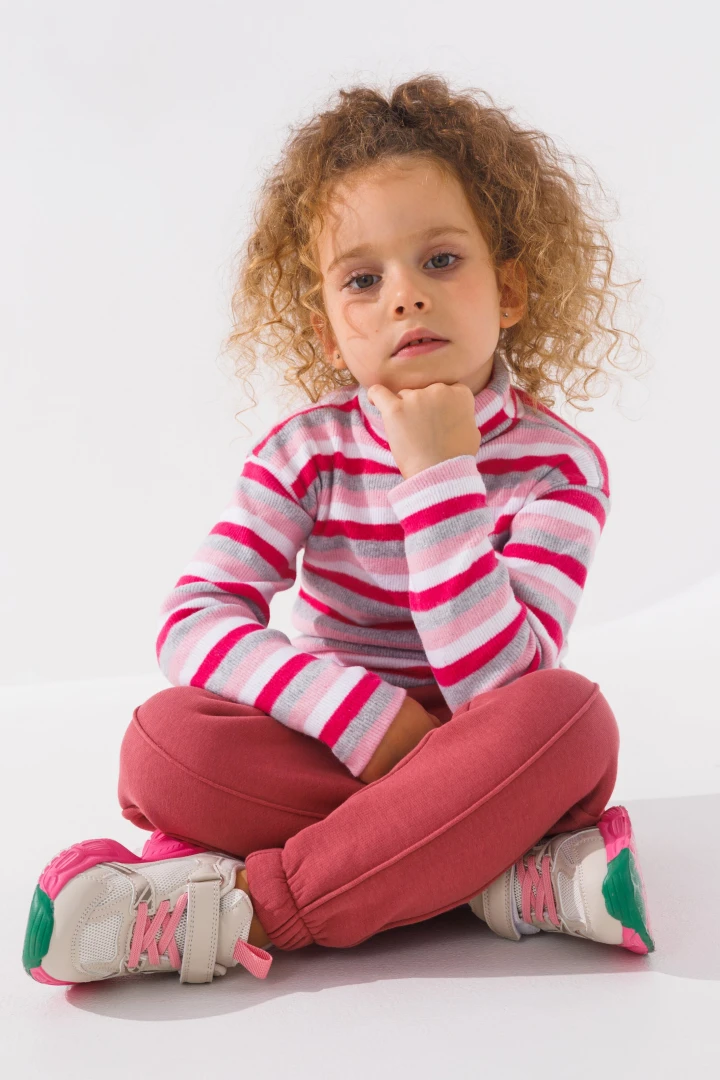 Водолазка с узором детская Happy Kids 4480 110 см Розовый (2000990608420W)  Фото №0