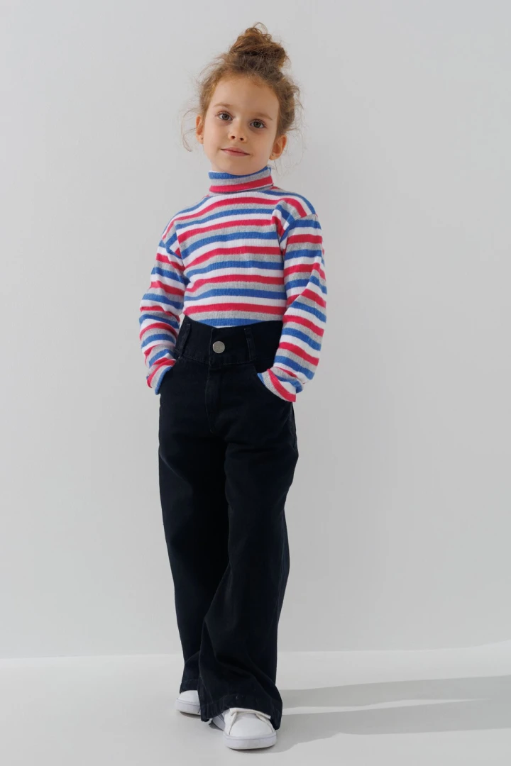 Водолазка з візерунком дитяча Happy Kids 4480 110 см Синій (2000990608260W)  Фото №0