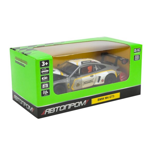 Купить Игрушка Машина BMW M4 GT3 АВТОПРОМ 68715AG Разноцветный Артикул: 6906231369258 Фото №1