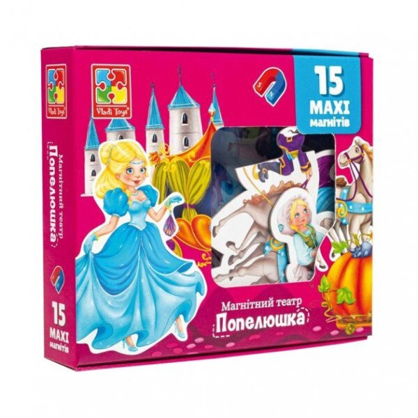 Купить Игра настольная "Магнитный театр. Золушка" Vladi Toys VT3206-53 (4820234763788) Артикул: 4820234763788 Фото №1