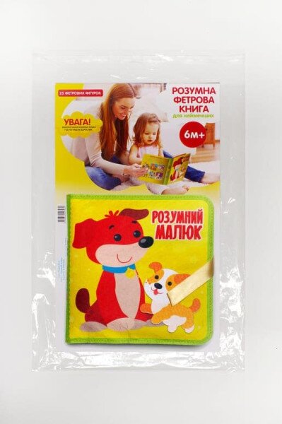 Купить Фетровая книга «Умный малыш» 3969 Разноцветный Артикул: 9789664403969 Фото №1