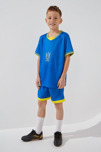 Купити Футбольна форма для хлопчика BLD UKRAINE 104 см Синій Артикул: 2000990758767 Фото №1