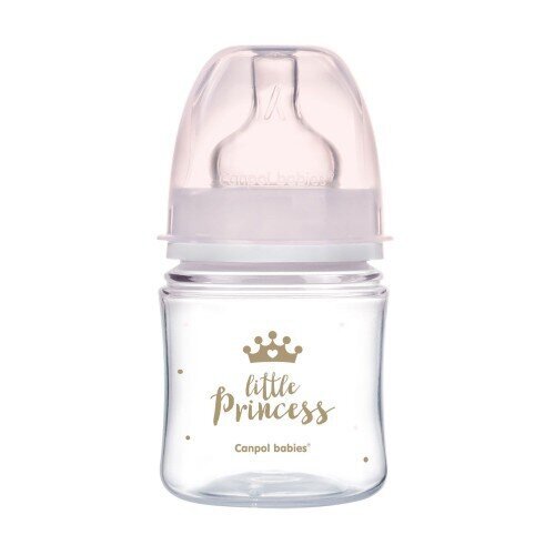 Купити Пляшка антиколікова Canpol babies 35/233_pin з широким отвором 120 мл Рожевий (2000904383337) Артикул: 2000904383337 Фото №1