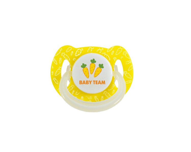 Купити Пустушка латексна Baby Team 3225 Жовтий (2000903794424) Артикул: 2000903794424 Фото №1