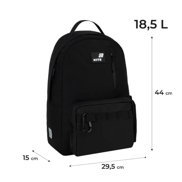 Купить Рюкзак школьный для мальчика Kite K26-949L-3 Черный Артикул: 4063276274847 Фото №2