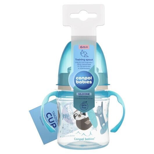 Купить Кружка тренировочная детская EasyStart Sweet Fun Canpol babies 35/207_blu Синий Артикул: 5901691813359 Фото №2