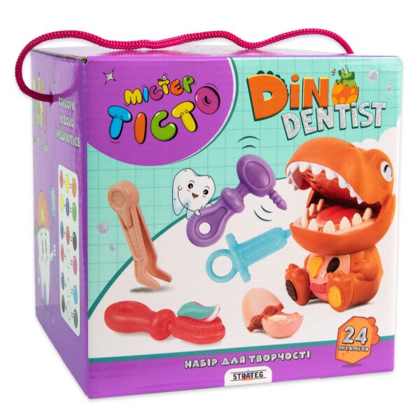 Купить Набор креативного творчества "Мистер тесто" Dino Dentist Strateg 41020 Артикул: 4823113864347 Фото №1