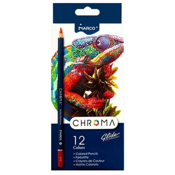 Купить Карандаши цветные Marco CHROMA 8010-12CB 12 цв. Разноцветный Артикул: 6951572931336 Фото №1