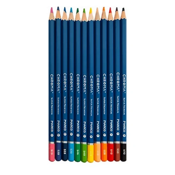 Купить Карандаши цветные Marco CHROMA 8010-12CB 12 цв. Разноцветный Артикул: 6951572931336 Фото №2