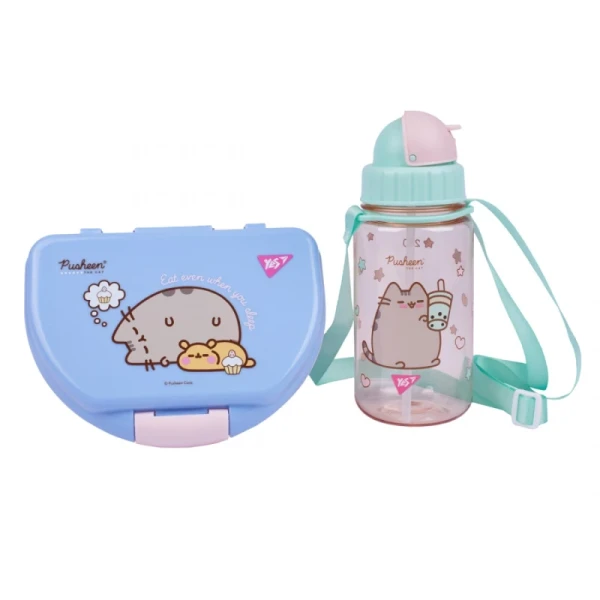 Купить Набор подарочный ланчбокс+бутылка "Pusheen" YES 450145 Разноцветный Артикул: 5056574456434 Фото №2