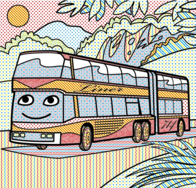 Книга &quot;Водяні розмальовки. Автобуси&quot; 8144 (9789669878144)  Фото №2