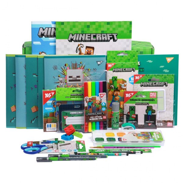 Купити Набір канцелярії "Подарунковий набір школяра" Minecraft YES 450246 Різнокольоровий Артикул: 5056574474483 Фото №3
