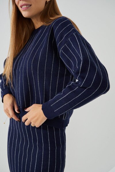 Купити Костюм жіночий Femme 10104 One Size Темно-синій (2000990184610D) Артикул: 2000990184610 Фото №4