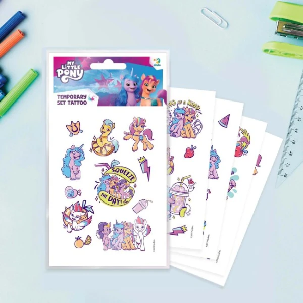 Купити Набір дитячих тимчасових татуювань "My Little Pony" Dodo 200438 Різнокольоровий Артикул: 4823115907882 Фото №4
