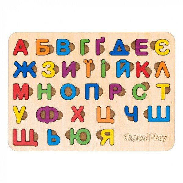 Купить Пазл-сортер "Азбука радуга" GoodPlay PS-4-005 Разноцветный Артикул: 4820276870444 Фото №1