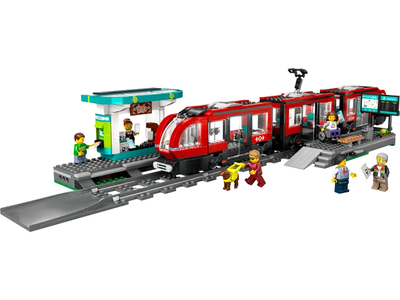 Купить Конструктор LEGO Трамвай и вокзал в центре города 60423 811 эл. Разноцветный Артикул: 5702017589190 Фото №1