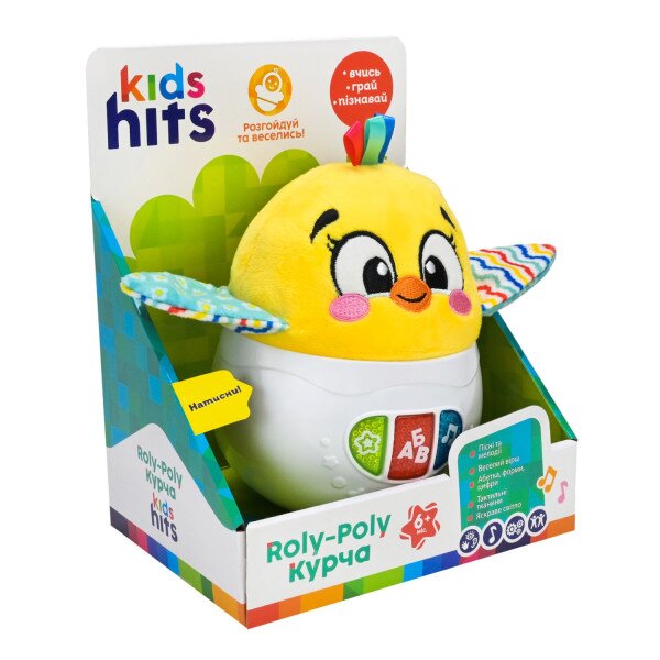 Купити Іграшка Неваляшка Курча Kids Hits KH64/002 Різнокольоровий Артикул: 4897126756005 Фото №1