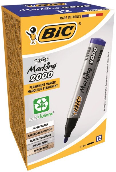 Купити Маркер "BIC" 2000 перм. /8209143/(064) синій (3086129999705)(SC) Артикул: 3086129999705 Фото №2
