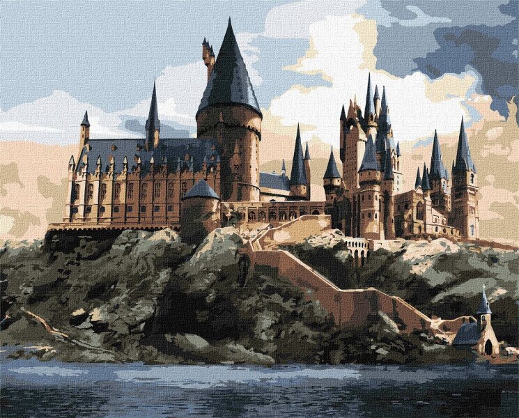 Купить Набор для росписи по номерам WB "Harry Potter: Хогвартс днем" Ideyka KHO6432 Разноцветный Артикул: 4823104388753 Фото №1