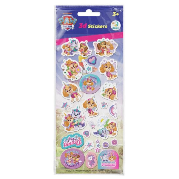 Купить Набор 3D-наклеек "Paw Patrol. Щенки-Единорожки" Dodo 200673 Разноцветный Артикул: 4823115912602 Фото №1
