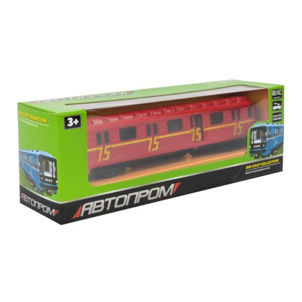 Купить Игрушка вагон-метро АВТОПРОМ 7875 Красный Артикул: 6988600092615 Фото №2
