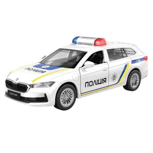 Купить Автомодель SKODA SUPERB COMBI iV Полиция KIDDISVIT 50947 Разноцветный Артикул: 6900007601337 Фото №1