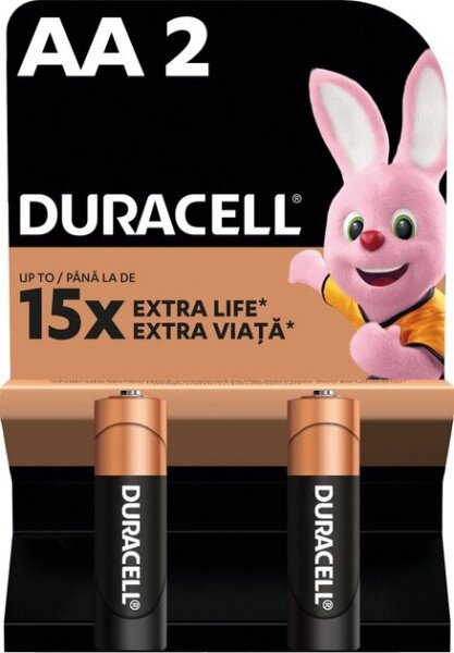 Купити Батарейки Duracell 5015103 AA (LR6) 1.5V 2 шт (5000394076921) Артикул: 5000394076921 Фото №1