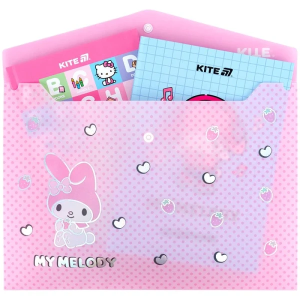Купить Папка на кнопке My Melody Kite HK25-244-3 Разноцветный Артикул: 4063276323590 Фото №2