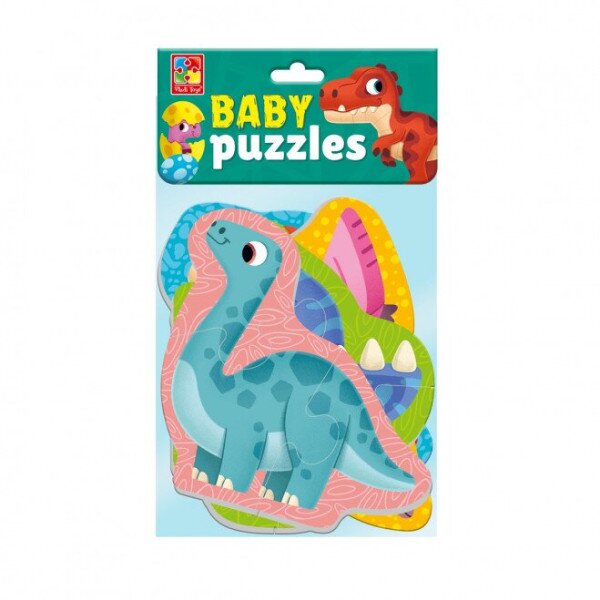 Купити М'які бейбі пазли "Динозаври" Vladi Toys VT1106-93 (4820234764501) Артикул: 4820234764501 Фото №1