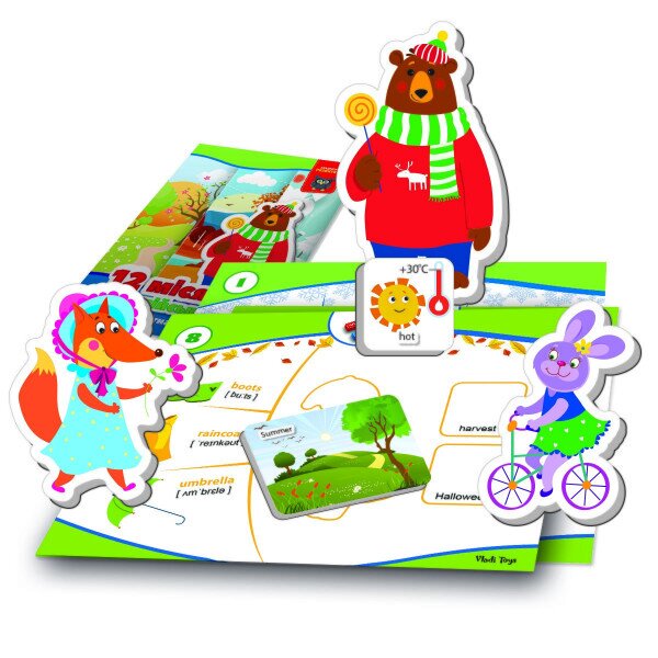 Купити Гра розвиваюча Англійська "12 місяців" Vladi Toys VT5411-10 (4820234764792) Артикул: 4820234764792 Фото №2