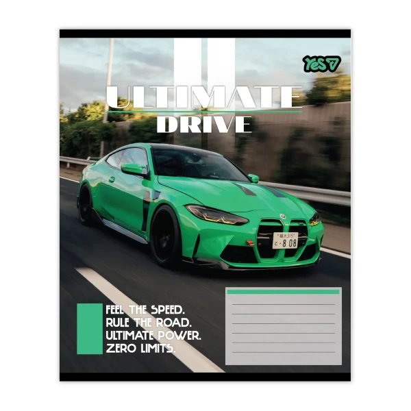 Купити Зошит учнівський "Ultimate drive" YES 768786 24 аркуши Різнокольоровий Артикул: 4823133109473 Фото №3