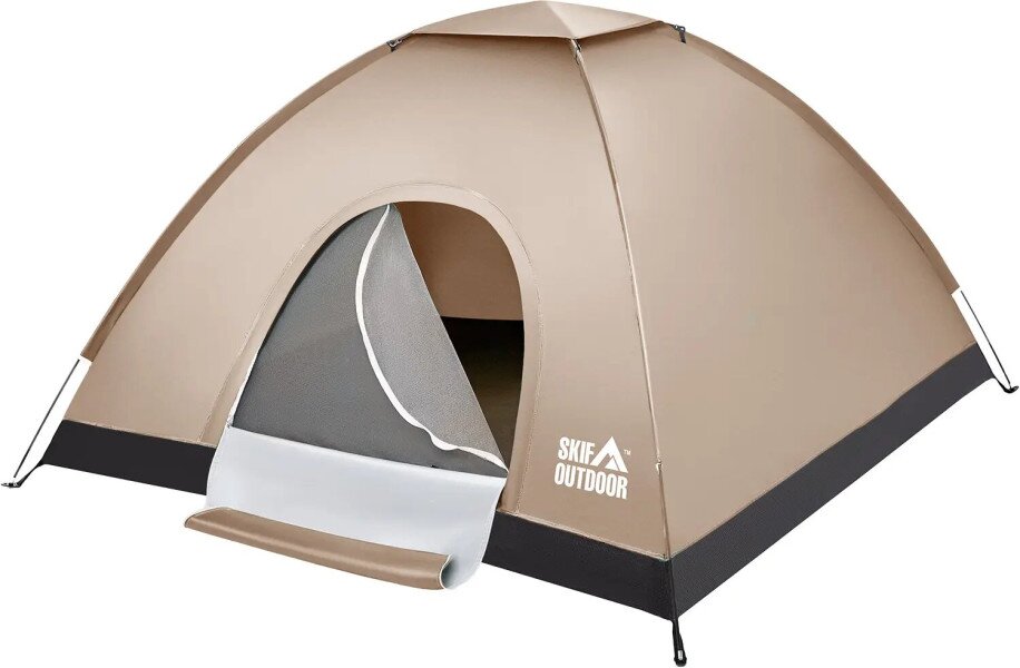 Купить Палатка трехместная туристическая Skif Outdoor Adventure I 389.04.96 Бежевый Артикул: 4820298370281 Фото №2