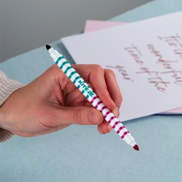 Купить Фломастеры двусторонние Creative Kite K-1151 12 шт. 24 цвета Артикул: 4063276225795 Фото №3