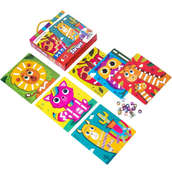 Купить Набор для творчества "Sticky strips. Лама" Vladi Toys VT4433-04 Артикул: 4820234761487 Фото №1