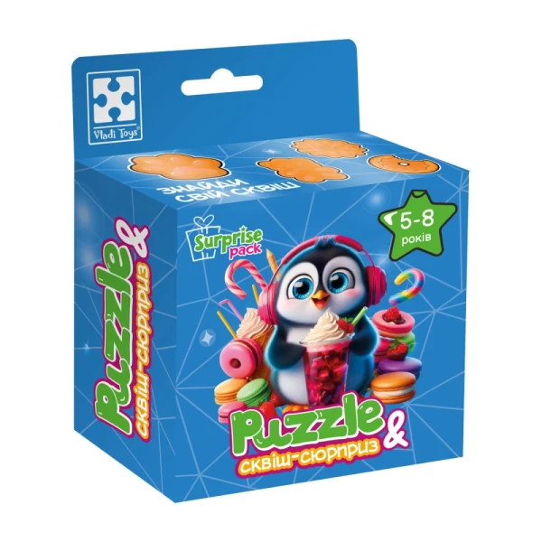 Купить Игра развивающая пазлы с сюрпризом "Пингвиненок" VT8030-06 Vladi Toys VT8030-06 Разноцветный Артикул: 4820234767281 Фото №1