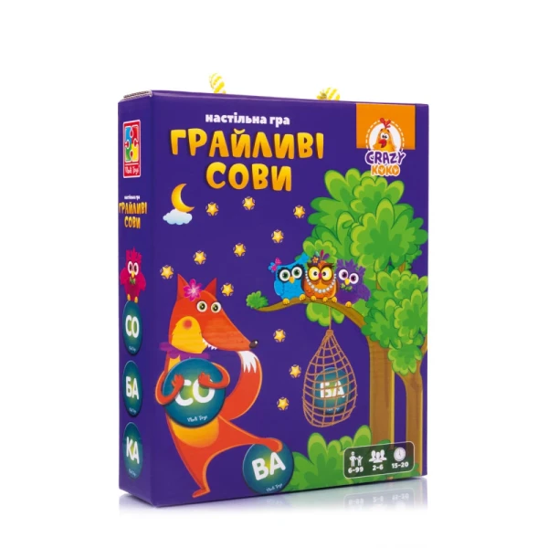 Купить Игра настольная развлекательная "Игривые совы. Вижу слово!" Vladi Toys VT8033-08 Разноцветный Артикул: 4820234765812 Фото №1