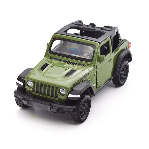 Автомодель Jeep Wrangler Rubicon 2021 TechnoDrive 250339U Зелений (4895065079452)  Фото №0