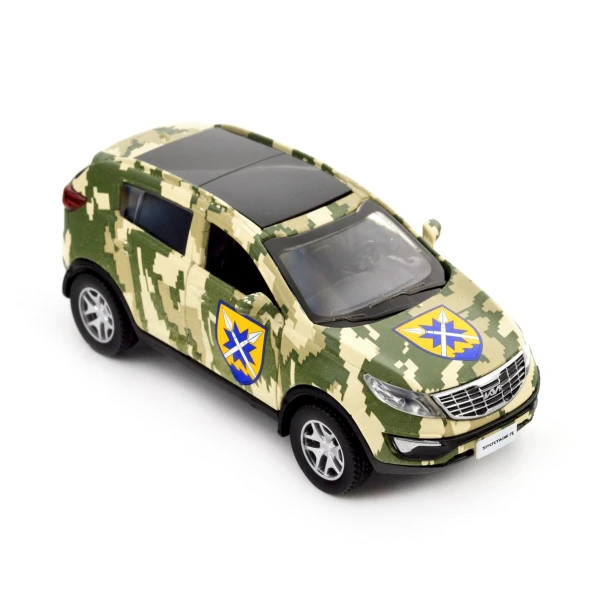 Автомодель &quot;Шеврони Героїв&quot; Kia Sportage R &quot;56 ОМПБр&quot; TechnoDrive 250362M Різнокольоровий (6900007419727)  Фото №12